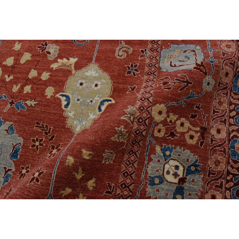 Transitional One-of-a-Kind Rectangle 9'10" X 14'2" Hand Knotted Area Rug