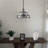 Havendale Tiffany Pendant Lights Fixture Plug in White Stained Glass Baroque Style LED Bulbs 16”W*16”D*75”H