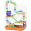 Petite cage à hamster 18 "à 5 niveaux avec tubes, tunnels, poignée de transport, orange, plat à nourriture, bouteille d'eau, roue d'exercice pour animal constitué par des hamsters et