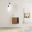 Meuble-lavabo mural flottant de 20 po avec lavabo en résine et porte d'armoire à fermeture en douceur-116040624