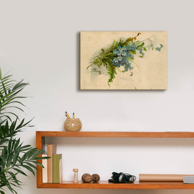 Epic Graffiti 'Forget-me-not'  by Art Licencing Studio Canvas Wall Art, 60" x 40"
