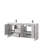 Lafarre 72 in W x 20 in D Double Bath Vanity and Gun Metal Faucet Set-113057314-104786881