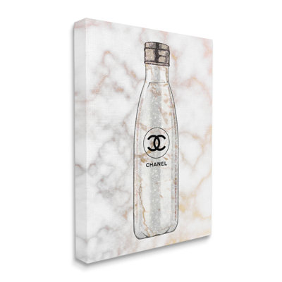 Bouteille d'eau Glam Fashion sur marbre