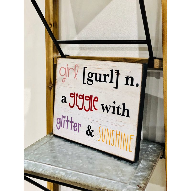 Définition de plaque murale pour fille