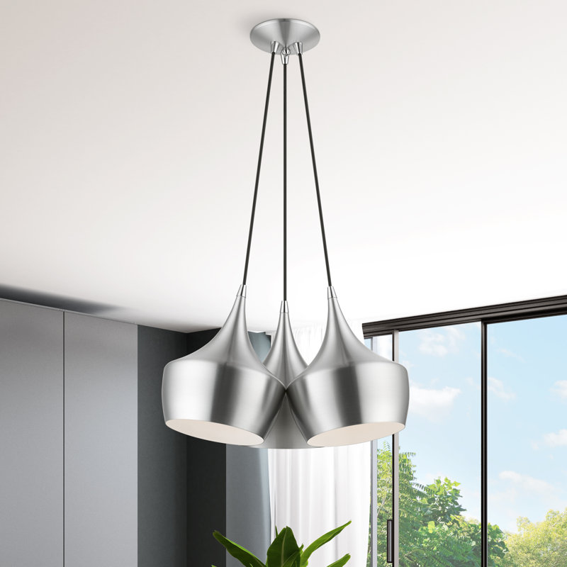 Charae 3 - Light Pendant, Brushed Aluminum