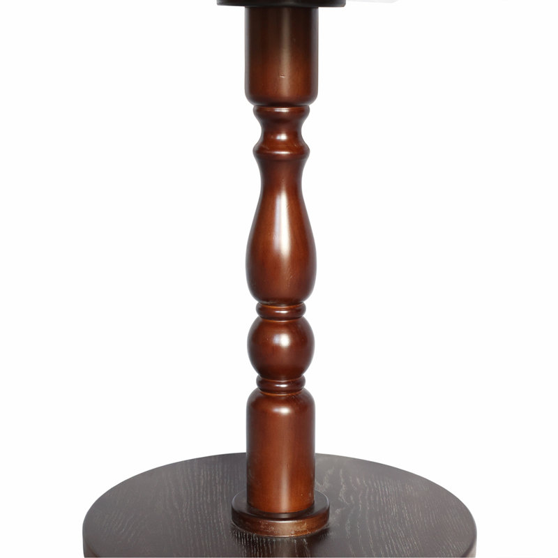 Accent Round Table, Walnut