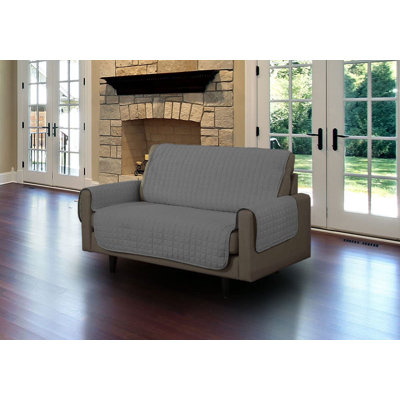 Housse pour causeuse à coussins carrés/rectangulaires suédé