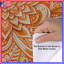 Housses de couette orange à motif cachemire-123335151