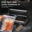 Machine de mise sous vide des aliments avec rangement et coupe-aliments intégré