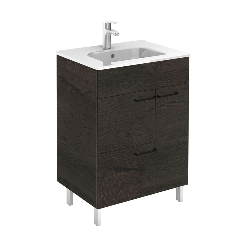 Elegance 23.6'' W Single Vanity, Wenge