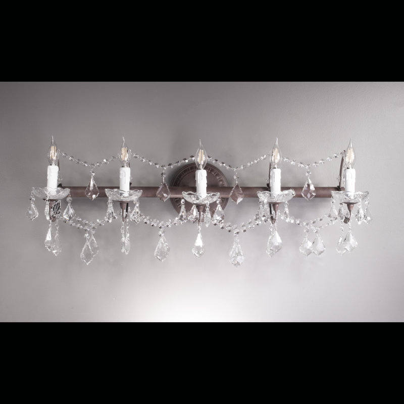 Lampe murale 5 lumières bougie Rodrigues