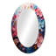 Pomme en fleurs Expressionist Burst IV - miroir en fleurs, miroir mural décoratif blanc, impression d'art en métal-121387113-121387809