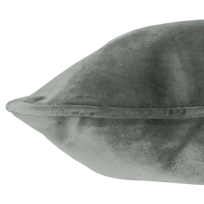 Feather Throw Pillow, Gray