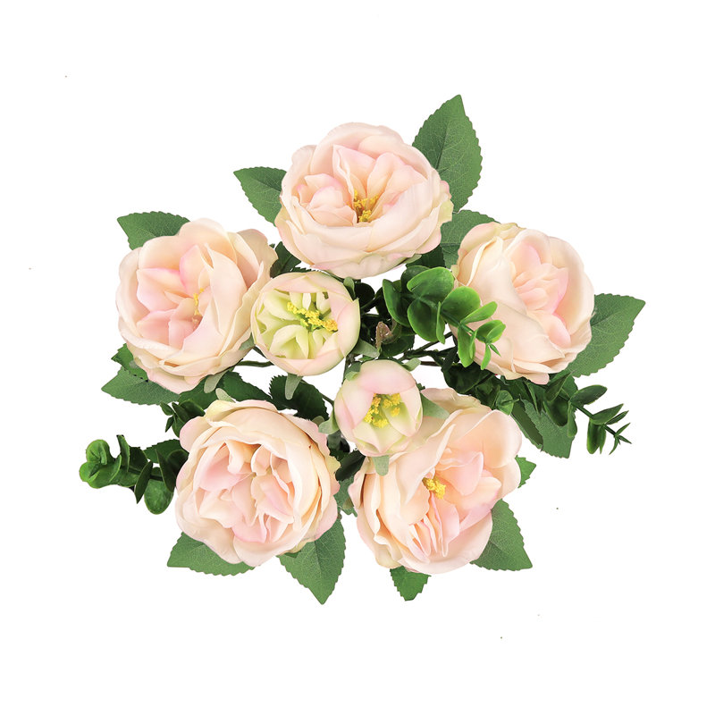 Bouquet de roses artificielles, Rose ivoire