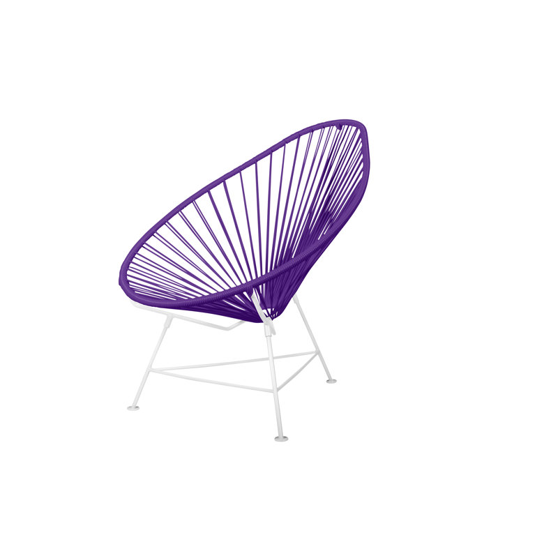 Chaise de jardin, Mauve / Blanc
