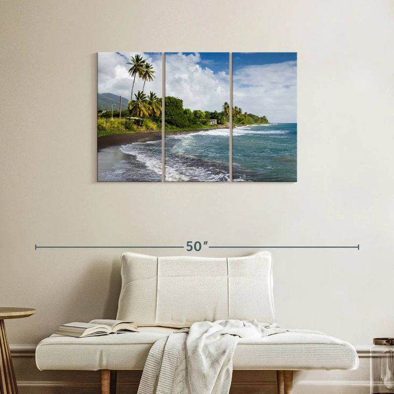 Gillard Saint Kitts And Nevis Beach, 24" H x 38" W