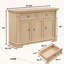 Armoire de rangement en bois, avec tiroirs et portes en forme de colonne romaine-1315053226