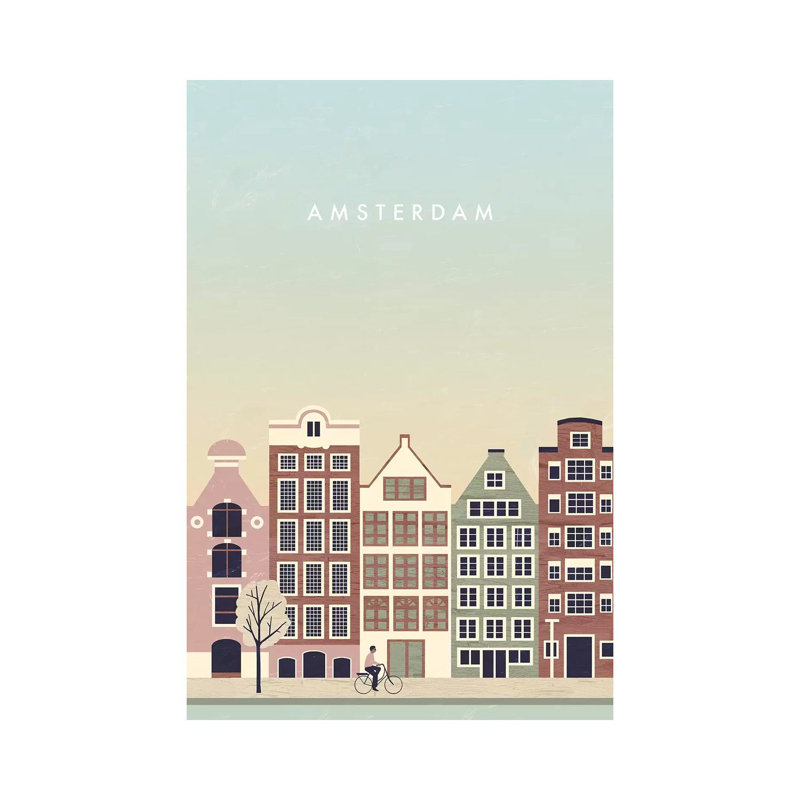 Amsterdam by Katinka Reinke - Wrapped Canvas Print, 20.32 cm H x 30.48 cm W