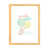 Papier encadré de bois naturel