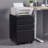 3-Drawer Mobile Filing Cabinet With Lock, Office Storage Filing Cabinet Of Legal/Letter Size