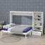 Grand lit escamotable mural avec rangement réglable et tablette, cadre de lit avec 1 tiroir personnalisable-1962797861