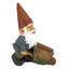 Statue de nain de jardin brouette Willie