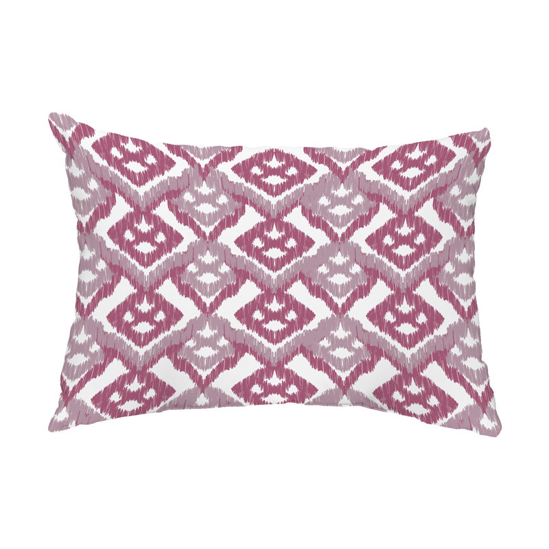  Housse de coussin rectangulaire pour l'extérieur Hipster, Mauve