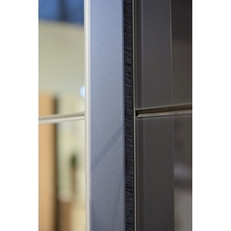 Addington 2 Door Manufactured Wood Wardrobe, Light Grey, Basic