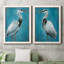 «Great Blue Heron I», ensemble de 2 peintures sur toile encadrées-950255321-950255325