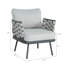 Ensemble de 2 fauteuils club en acier, gris-495357812-495357803