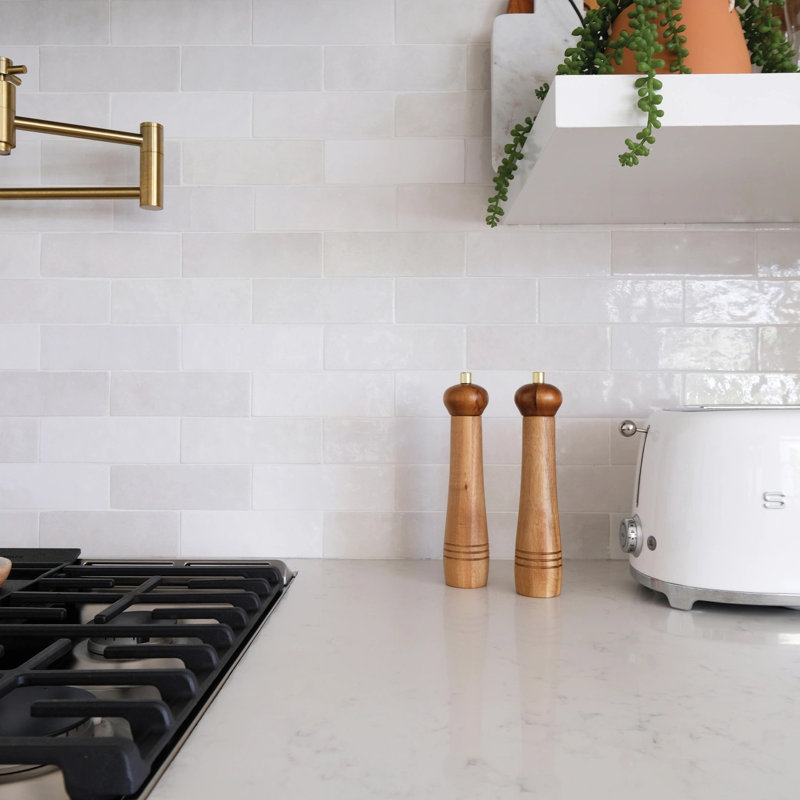 Cloe Ceramic Tile, White