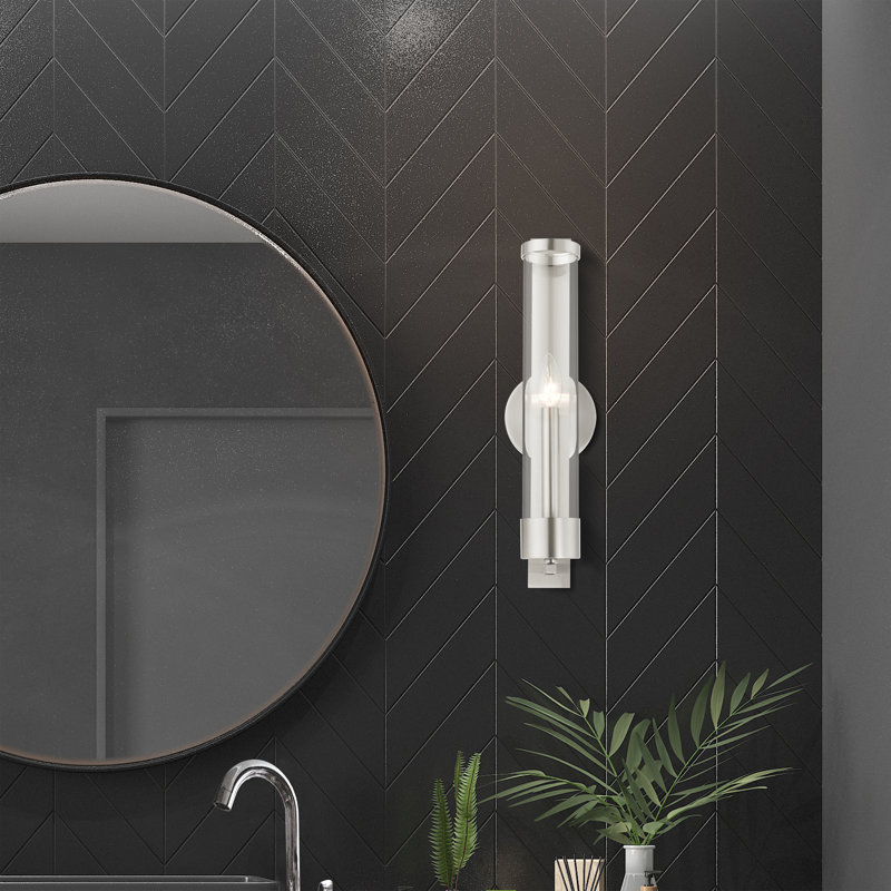 Dimmable Bath Sconce, Brushed Nickel