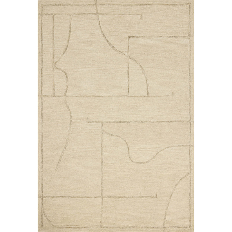 Jeremiah Brent x Loloi Barrow Ivory / Taupe Area Rug, Rectangle 7'9" x 9'9"