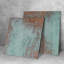 Autocollant de dosseret de cuisine bleu bronze