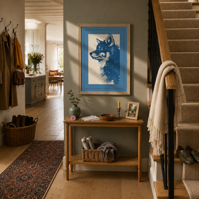 Splintered Fox Modern - Framed Print