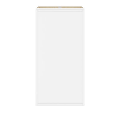 Modern White Birch Modular Wall Cabinet with Narrow-Frame Doors & Soft-Close Hardware for Kitchens and Multi-Use Spaces