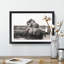 Two Elephants - Picture Frame Graphic Art Print-56734791-56734792