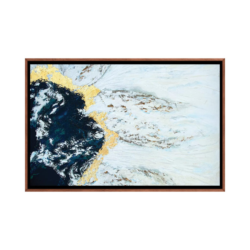 Iceland - Print on Canvas, Classic Brown Wood Framed, 101.6 cm H x 66.04 cm W