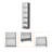 Sutton Slim Bookcase With Modern 5-Shelf Design-1796692681