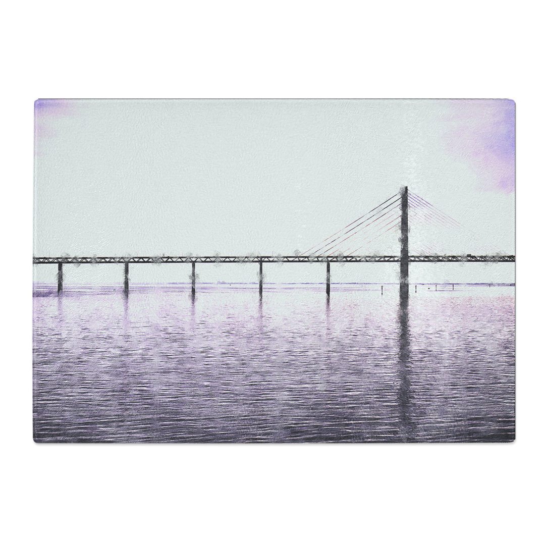 Tempered Glass Oresund Bridge Chopping Board