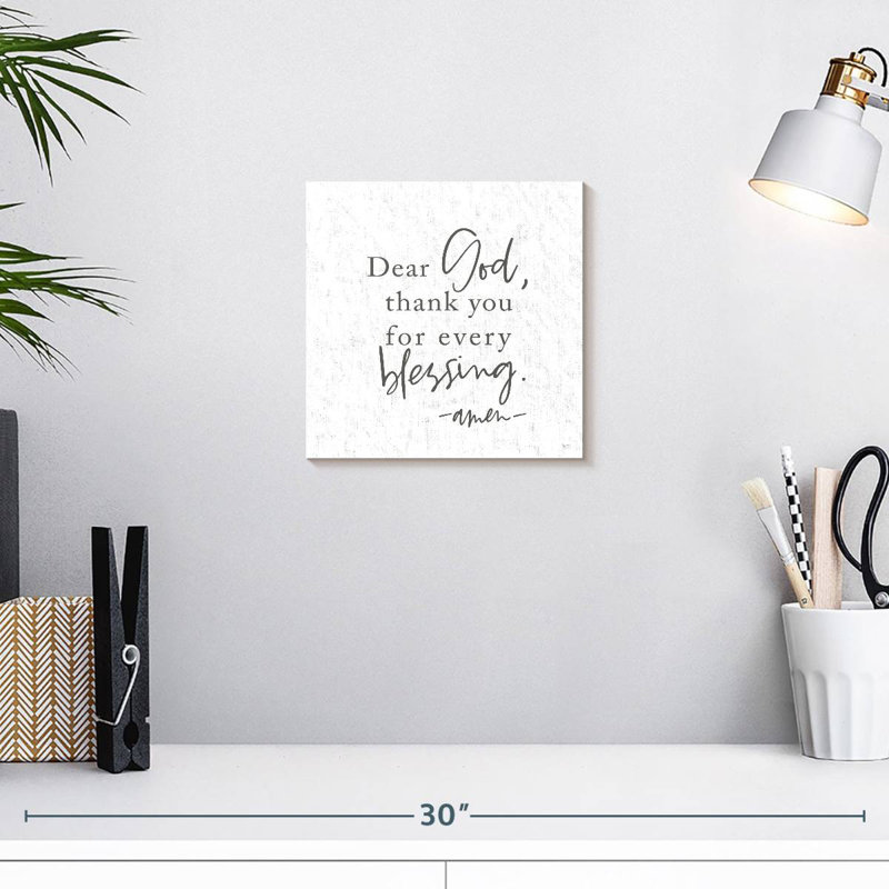 Tergel Thank You For Every Blessing, 10" H x 10" W