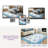 5' X 8' Non-Slip Indoor Area Rug with Floral Pattern Machine Washable,Blue-1424401013-1421398655