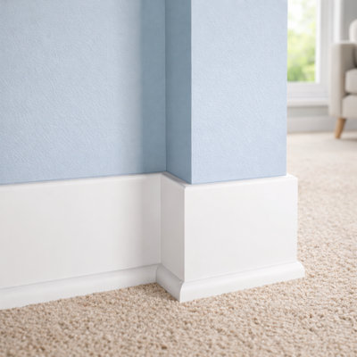 Solid Wood LVL Primed Shoe Moulding, 7/16" H x 11/16"D x 96" W, Paint-Ready Interior Trim, 20-Piece / 160 Lf Bundle