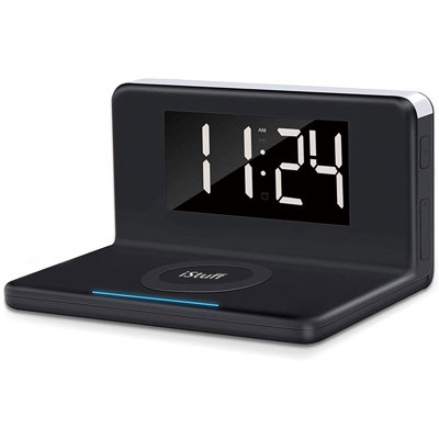 Modern & Contemporary Digital Electric Tabletop Clock with Alarm in
