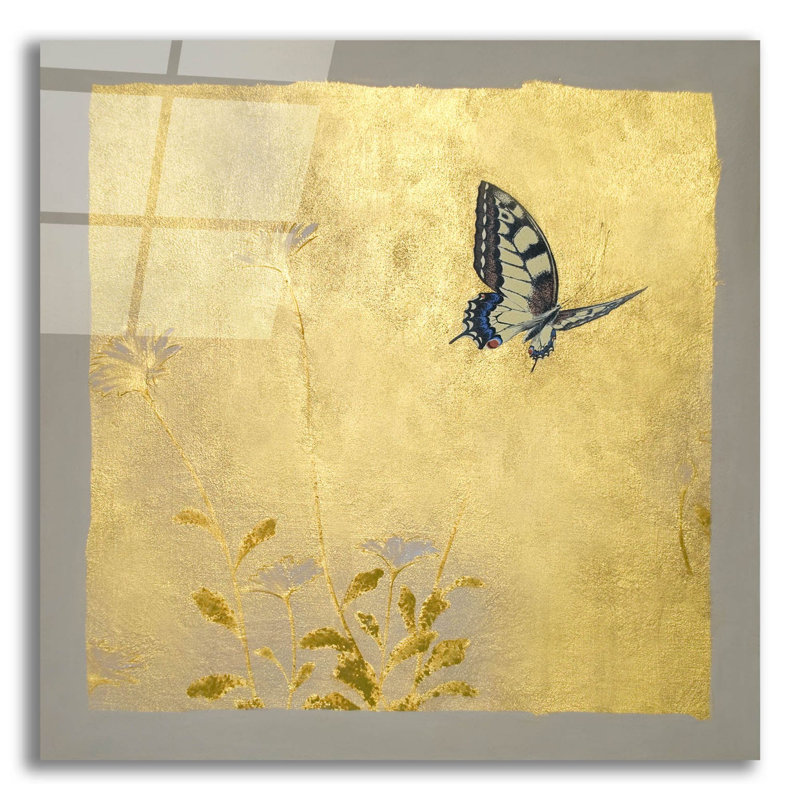 «Butterfly L» par Zigo Tanabe, art mural en verre acrylique