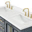 Meuble-lavabo double avec plateau Abshire 61-93359265