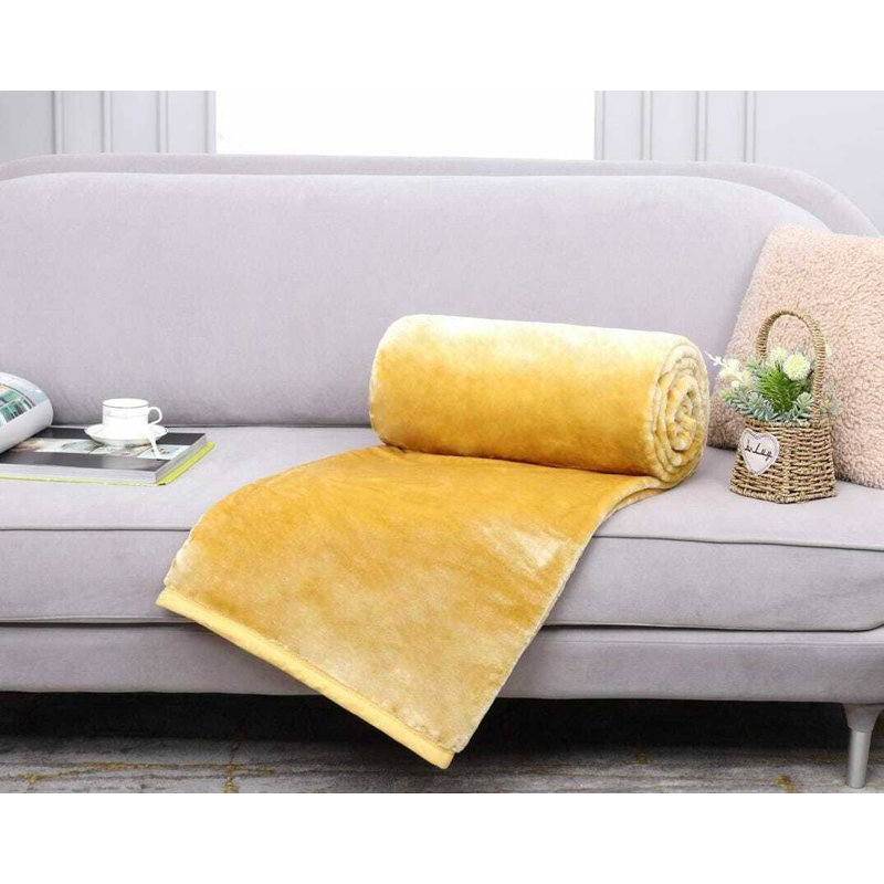 Cody Throw, W150cm x L200cm, Mustard