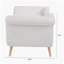 Chaise longue avec accoudoirs à volutes