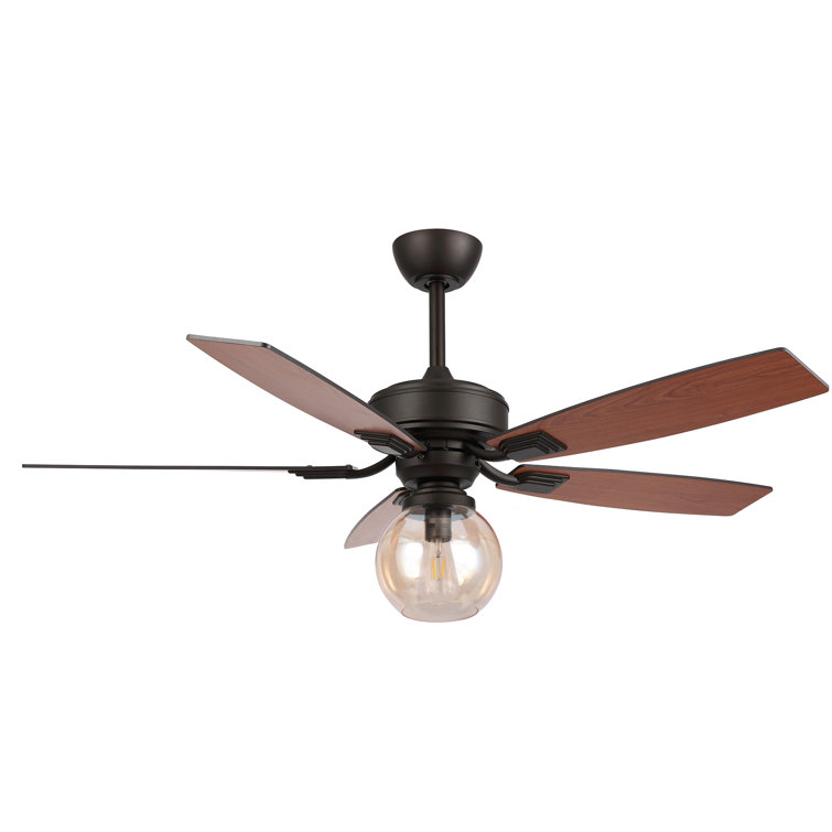 BLACK+DECKER 52-in Brushed Nickle Indoor Downrod or Flush Mount Ceiling Fan  with Light and Remote (4-Blade) in the Ceiling Fans department at