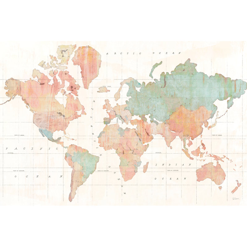 Across The World, H 32 po x l 48 po x P 1,25 po